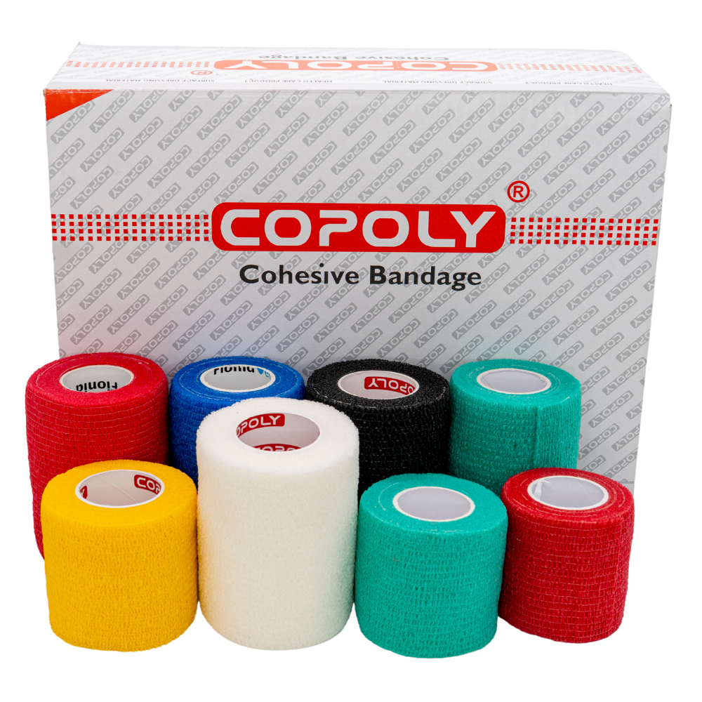 Висококачествен самозалепващ бинт, лента за фиксиране Кобан-Copoly